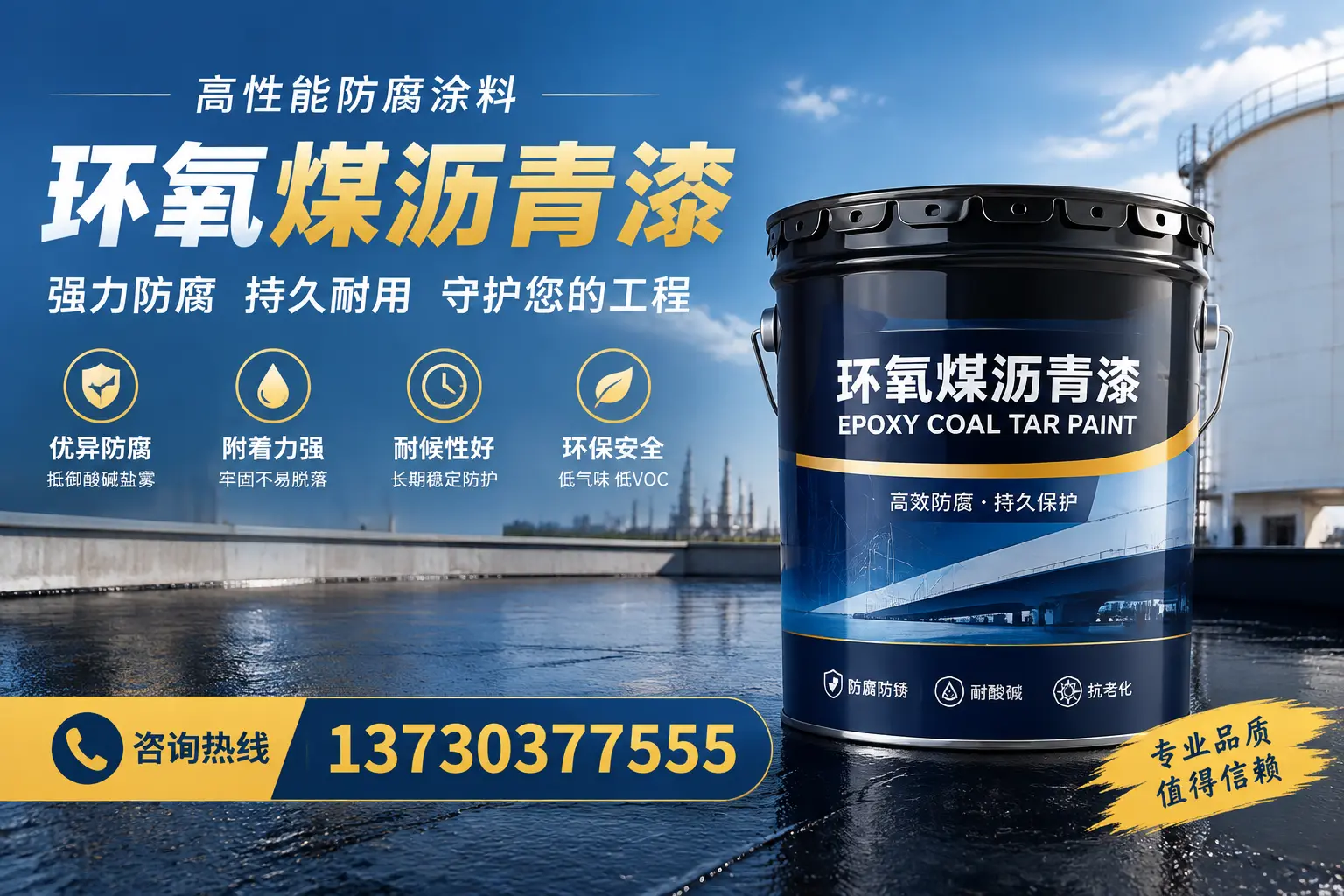 环氧煤沥青漆的耐久性分析,适合遵义的使用场景